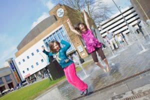 Children in Fountain Photo Gallery